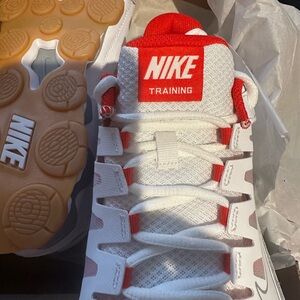 Nike Red and White Sneakers